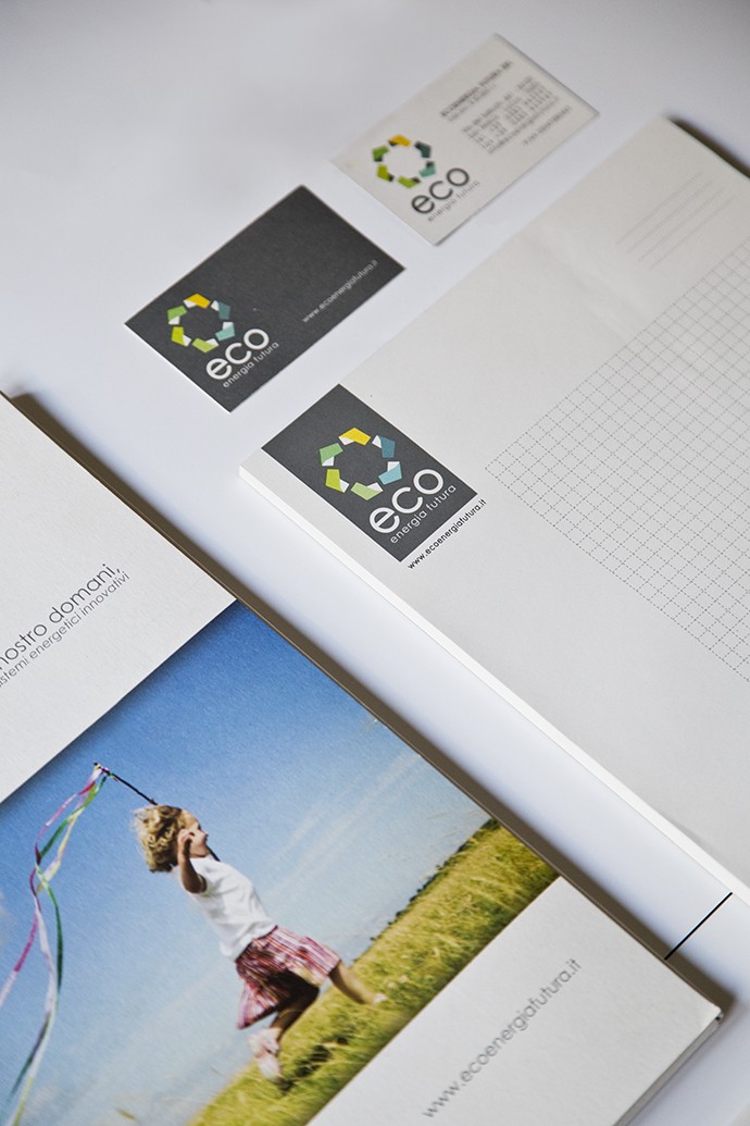 Cartelline, business card e block notes Eco Energia Futura 988